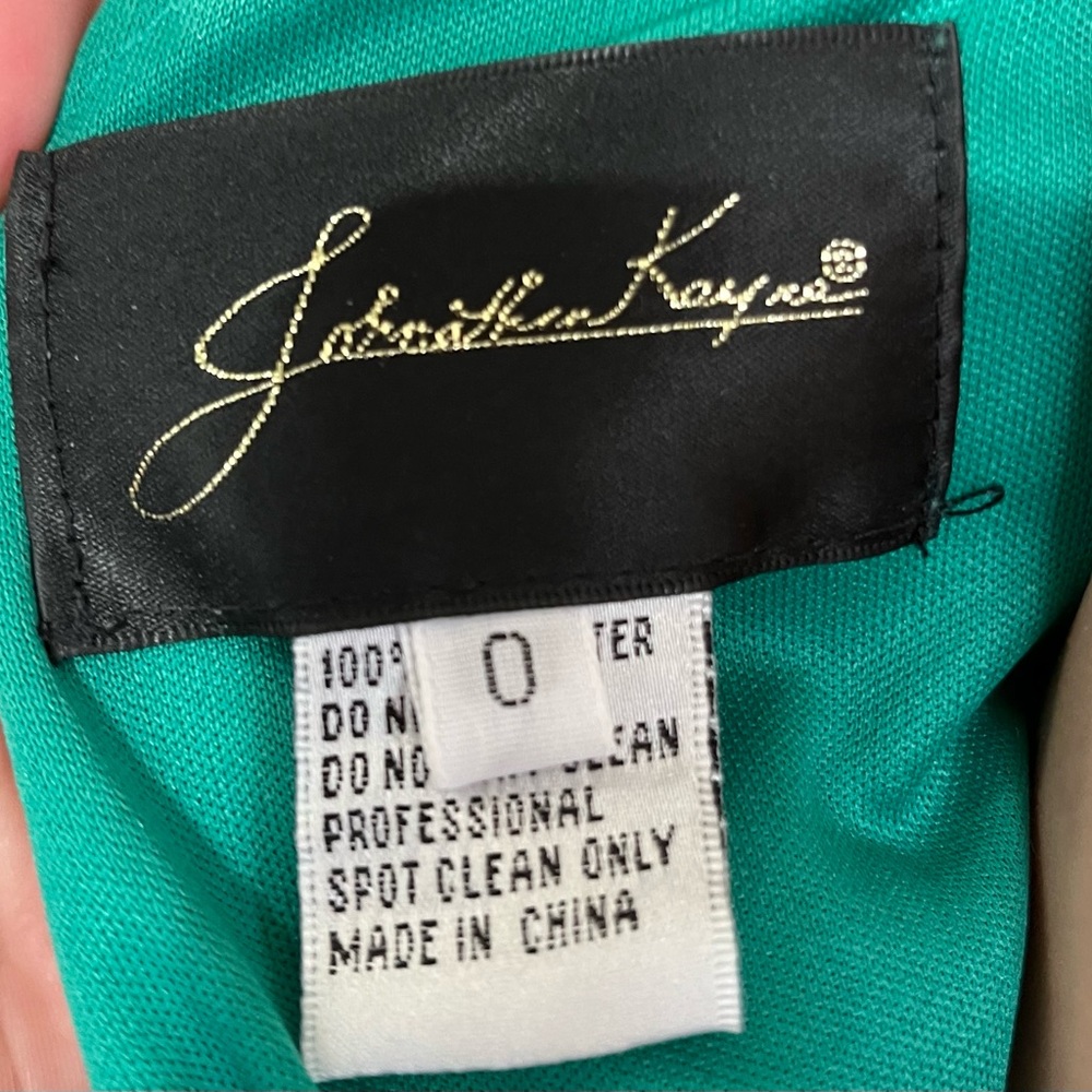 Emerald green prom dress, size 0.
